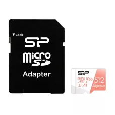 Karta pamięci Silicon Power microSDXC Superior 512GB V30 UHS-1 U3 A1 + ADAPTER