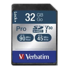 Karta pamięci SDHC Verbatim Pro U3 32GB (91 / 25 M1 / 2) Class 10 UHS-1 V30