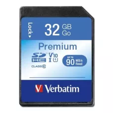 Karta pamięci SDHC Verbatim Premium U1 32GB (90 M1 / 2) Class 10 UHS-1 V10