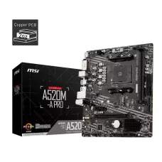 Płyta MSI A520M-A PRO /AMD A521 / 2DR1 / 2ATA1 / 2.1 / 2SB3.1 / 2CIe3.1 / 2M1 / 2ATX