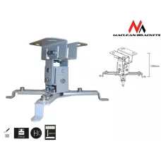 Uchwyt sufitowy Maclean MC-582 do projektora do 20kg srebrny