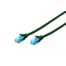 Patchcord DIGITUS UTP kat. 5e 10m PVC zielony