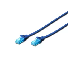 Patchcord DIGITUS UTP kat. 5e 0,5m PVC niebieski