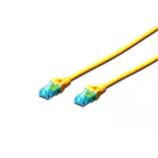 Patchcord DIGITUS UTP kat. 5e 0,25m PVC żółty