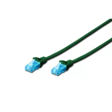 Patchcord DIGITUS UTP kat. 5e 0,25m PVC zielony