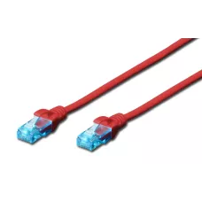 Patchcord DIGITUS UTP kat. 5e 15m PVC czerwony