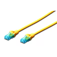 Patchcord DIGITUS UTP kat. 5e 15m PVC żółty