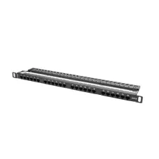 Patch panel Lanberg PPU6-0024-B 24 port 0.5U kat.6 czarny