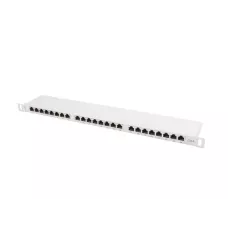 Patch panel Lanberg PPS6-0024-S 24 port 0.5U kat.6 ekranowany szary