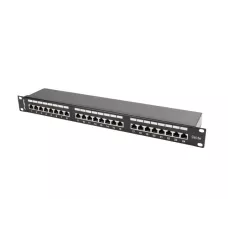 Patch panel Lanberg PPS5-1024-B 24 port 1U kat.5e ekranowany czarny