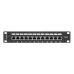 Patch panel Lanberg PPF6-9012-B 12 port 1U 10" kat.6 ekranowany czarny