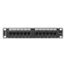 Patch panel Lanberg PPU6-9012-B 12 port 1U 10" kat.6 czarny