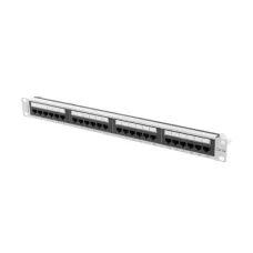 Patch panel Lanberg 24 port 1U kat.6A szary