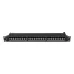 Patch panel Lanberg 24 port 1U kat.7 ekranowany czarny