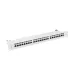 Patch panel Lanberg 24 port 1U kat.7 ekranowany szary