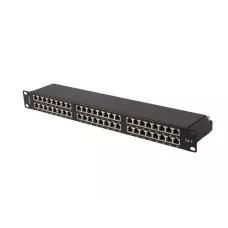 Patch panel Lanberg PPS5-1048-B 48 19" port 1U kat.5E FTP ekranowany czarny