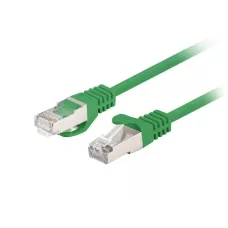 Patchcord Lanberg FTP kat.6 0,5m zielony 10-pack