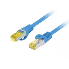 Patchcord Lanberg FTP kat.6A 1m LSZH CU fluke passed niebieski