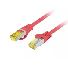 Patchcord Lanberg FTP kat.6A 1m LSZH CU fluke passed czerwony