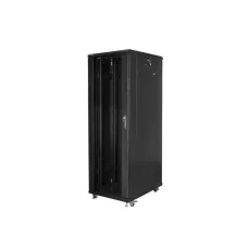 Szafa instalacyjna Rack stojąca 19" 47U 800x800 Drzwi Szklane czarna Lanberg (flat pack)