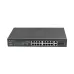 Switch niezarządzalny Lanberg 16x 100Mb PoE+/2x Combo Rack 19" Gigabit Ethernet 150W