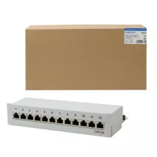 Patch panel stacjonarny LogiLink NP0019 12x RJ45 kat.6A ekranowany