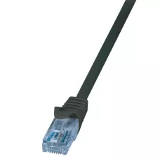 Patchcord LogiLink CP3013U Cat.6A U/UTP 0,25m czarny