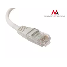 Patchcord Maclean MCTV-647 UTP 5e wtyk-wtyk 10m szary