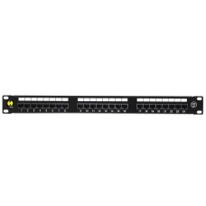 Patch panel 19'' Netrack 24-porty kat. 5e UTP, z półką