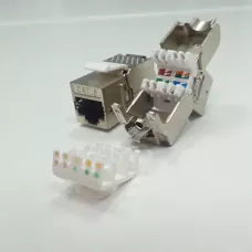 Moduł keystone Jack RJ45 kat. 6A FTP, beznarzędziowy Netrack