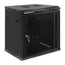 Szafa RACK Qoltec 19" | 12U | 600x635x450 | Perforowane drzwi | Wisząca