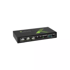 Przełącznik KVM Techly 2-portowy HDMI/USB 2x1 z Audio 4K 30Hz