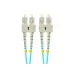 Patchcord światłowodowy Lanberg MM SC/UPC-SC/UPC DUPLEX 3.0mm OM3 50/125 LSZH 2m aqua