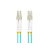 Patchcord światłowodowy Lanberg MM LC/UPC-LC/UPC DUPLEX 3.0mm OM3 50/125 LSZH 1m aqua