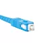 Patchcord światłowodowy Lanberg SM SC/UPC-SC/UPC SIMPLEX 3.0mm LSZH G657A1 2m żółty