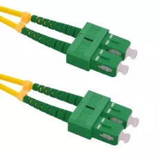 Patchcord Światłowodowy Qoltec SC/APC-SC/APC SM 9/125 G652D 1m