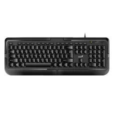 Klawiatura przewodowa Genius KB-118 Elegant black Biurowa, odporna na zalanie