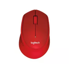 Mysz bezprzewodowa Logitech M330 Silent Plus optyczna czerwona