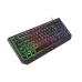 Klawiatura przewodowa Fury Hurricane TKL Gaming podświetlana czarna