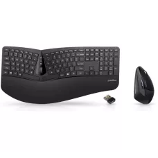 Zestaw bezprzewodowy klawiatura+mysz Perixx PERIDUO-605 Ergonomic czarny