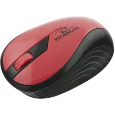 Mysz bezprzewodowa Titanum RAINBOW TM114R optyczna czerwona