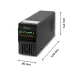 Zasilacz awaryjny UPS Qoltec 600VA | 360W | LCD | USB