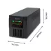 Zasilacz awaryjny UPS Qoltec MONOLITH 1000VA | 600W | LCD | USB